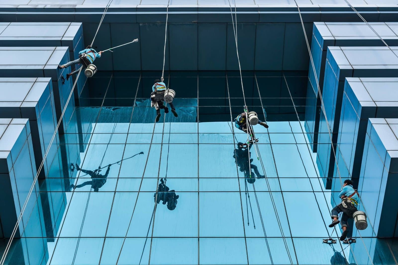 Commercial property exterior cleaning